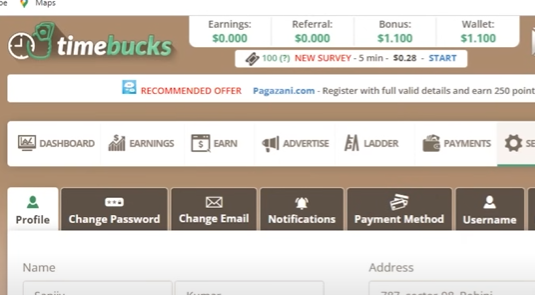 Timebucks Income