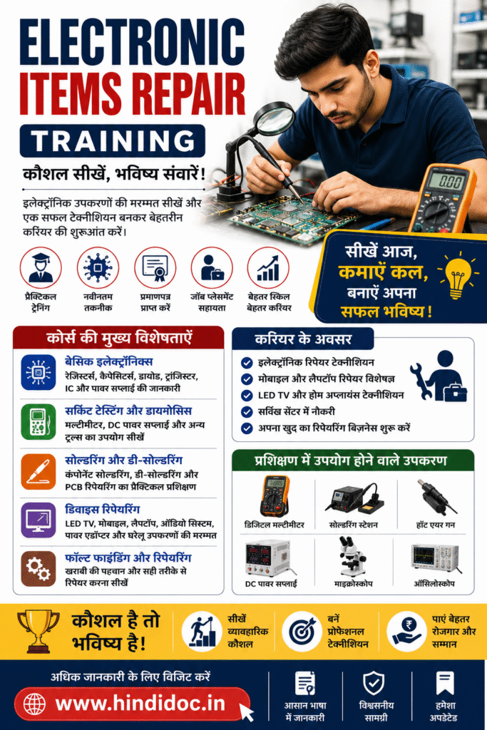 Electronic Items Repair Training