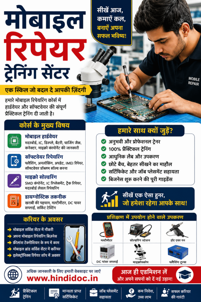 mobile repair training centre